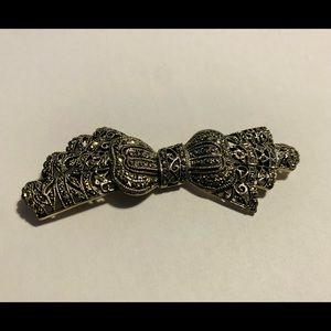 Vintage, Ciro, Sterling Silver Marcasite Bow Brooch